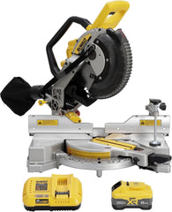 DEWALT 20V MAX XR 10 in. Double Bevel Fixed Miter Saw Kit (DCS714WW1)